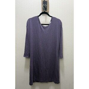 LOFT Purple Tie Back Dress Romantic Soft Feminine Casual Size L